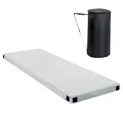 Walmart Zimtown Outdoor 2.5-inch Memory Foam Camping Mattress Portable Roll-Up Sleeping Mat, Small Gray offer