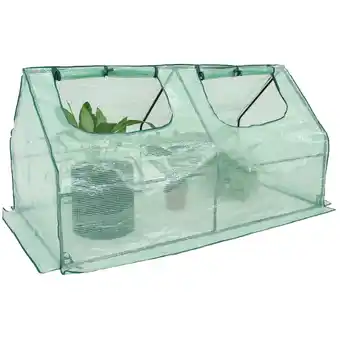 Walmart Sunnydaze 6' x 3' x 3' Outdoor Mini Cloche Greenhouse, Green Cover offer