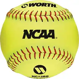 Walmart (4 Pack) Worth 12 Yellow Practice Slowpitch Softballs offer