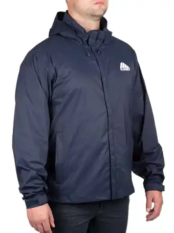 Walmart Rainier Waterproof Breathable Essential Rain Jacket in Navy, Size L offer