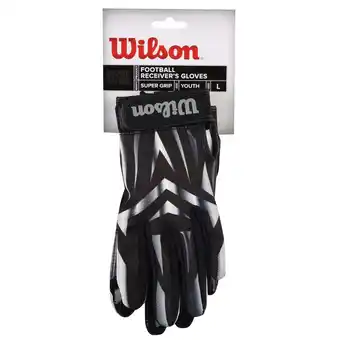 Walmart Wilson Receiver Football Gloves, Youth, Large offer