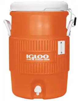 Walmart Igloo 5 Gallon Heavy-Duty Polyethylene Beverage Cooler Jug, Orange offer