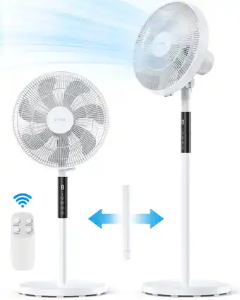 Walmart NFTIGB Oscillating Pedestal Fan, 7 Blades 3 Speeds 9H Timer Standing Floor Fan with Remote,White New offer