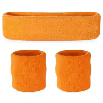 Walmart Suddora Neon Orange Headband & Wristbands Set offer