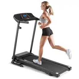 Walmart Goplus 1.0HP Folding Treadmill Electric Support Motorized Power Running Machine Trainer offer