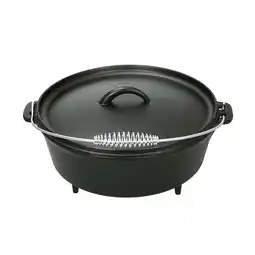 Walmart Ozark Trail 5qt Pre-Seasoned Nonstick Cast Iron Dutch Oven with Spiral Bail Handle offer