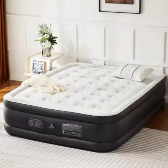 Walmart Air Mattress, Inflatable Blow Up Airbed High Capacity Pump Non-Slip Bottom, 16 Inch, Twin offer