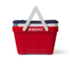 Walmart Igloo 25 QT Picnic Basket Cooler, Red offer