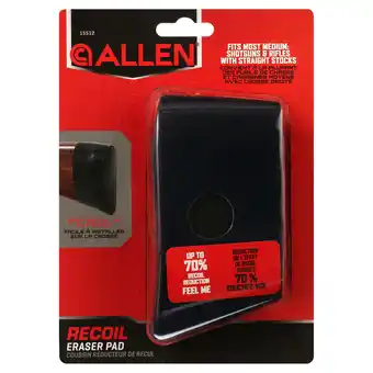 Walmart Allen Company Recoil Eraser Slip-On Shooting Recoil Pad, Black, Medium offer