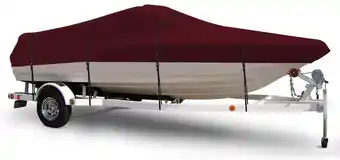 Walmart Wake Monsoon Series, Tri-Hull, Deckboat, Jon Boat, Inboard/Outboard Fits 18'-19', Burgundy offer