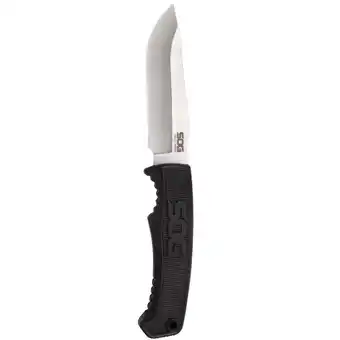 Walmart SOG Knives Black Thermoplastic Rubber TPR Field Knife Fixed Blade Full Tang Stainless FK1001-CP offer