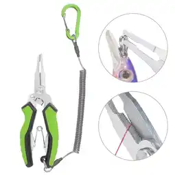 Walmart Fishing Pliers Stainless Steel Line Cutter Curved Nose Remove Hook Fishing Tackle Fishing Gear offer