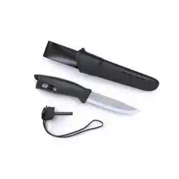 Walmart Morakniv 118559 Companion Spark Knife - Black offer