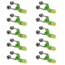 Walmart Ersazi 10PCS LED Night Fishing Rod Bait Alarm Light Twin Bells Clip Alerter On Clearance offer