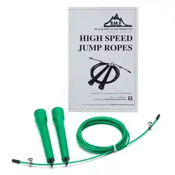 Walmart Black Mountain Products Speed Jump Rope Cable, Green offer