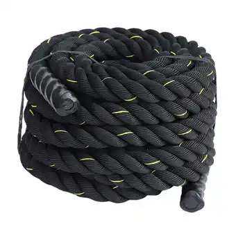 Walmart Amleso 9.8ft Yellow Battle Rope 25mm Heavy Training Fitness Equipment offer