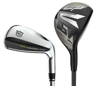 Walmart Wilson Golf Staff Launch Pad 2 Combo Irons #4, #5 Hybrids, 6-PW Regular Flex (Graphite) offer