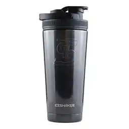 Walmart Ice Shaker Double Walled Vacuum Insulated Protein Shaker Bottle, Obsidian Black, 26 oz offer