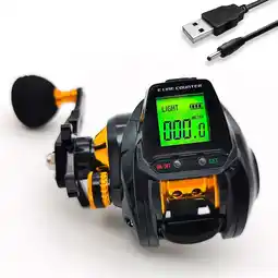 Walmart 6.3:1 Digital Fishing Baitcasting Reel with Accurate Line Counter Large Display offer