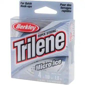 Walmart Berkley Trilene Micro Ice, Clear Steel, 8-Pound Monofilament Fishing Line offer