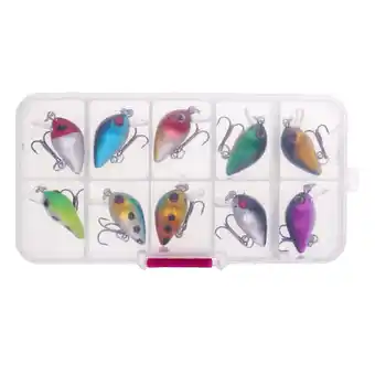 Walmart 10pcs/lot 2.6cm/2g Minnow Fishing s Bass Crank Popper Fishing Hooks Crank Hard Minnow s offer