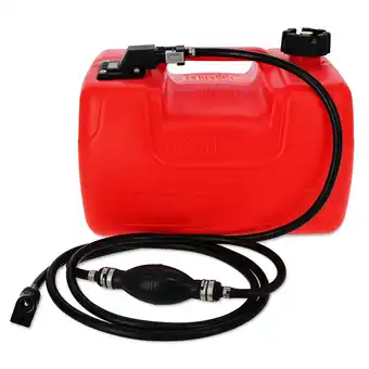 Walmart BISupply Boat Fuel Tank 11.4L - Plastic Marine Outboard Boat Gas Tank with Hose offer