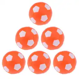 Walmart 6 Pieces Foosball Table Football Table Soccer Replacement Ball Orange offer