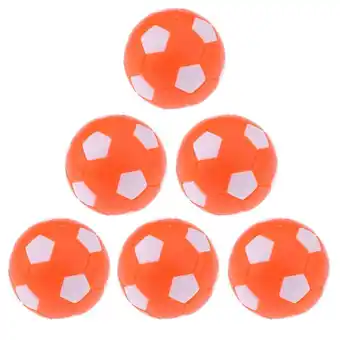 Walmart 6 Pieces Foosball Table Football Table Soccer Replacement Ball Orange offer