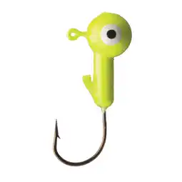 Walmart Eagle Claw Ball Head Fishing Jig, Chartreuse with Bronze Hook, 1/32 oz., 10 Count offer