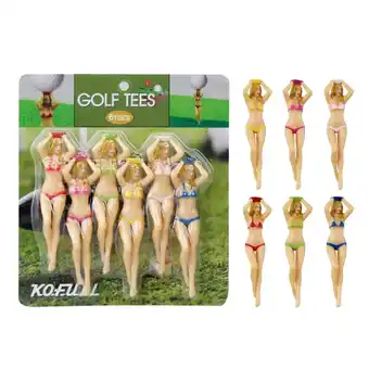 Walmart KOFULL Colored Golf Tees, 3 inch Golf Practice Novelty Tees Gifts for Golfer Fun Gift 6 Pcs offer