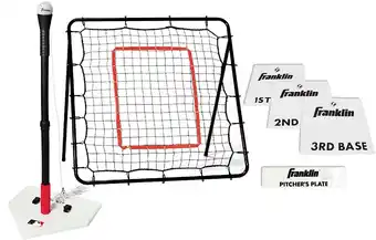 Walmart Franklin Sports MLB Kids Teeball Set - Batting Tee, Rebounder Net + Bases offer