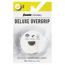 Walmart Franklin Sports Pickleball Paddle Overgrips - Handle Tape - White 3 Pack offer