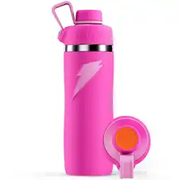 Walmart Gatorade Overtime Stainless Steel Pink Twist Cap Metal Water Bottle, 22 fl oz offer