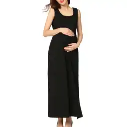 Walmart SHTXOZHI Nursing Dress for Breastfeeding Sleeveless Maternity Maxi Dresses Tank Pregnancy Dress offer