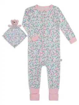 Walmart Sleep On It Infant Girls Coverall PJ with Blankey Buddy - Hearts offer