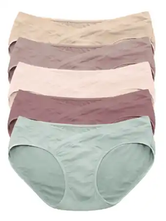 Walmart Kindred Bravely Under the Bump Maternity Underwear Pregnancy Panties, Bikini 5 Pack offer