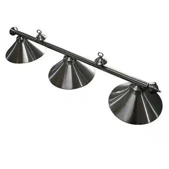 Walmart Carmelli Soft Brushed Stainless Steel 3-Shade Billiard Light offer