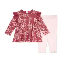 Walmart Burt's Bees Baby Organic Cotton Baby & Toddler Girl Tunic & Legging Set, Sizes 3/6 Months-5T offer