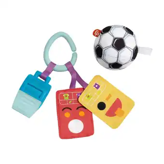 Walmart Fisher-Price Just for Kicks Gift Set Infant Baby Rattle & Teether Toys with Plush Ball, 4 Pieces offer