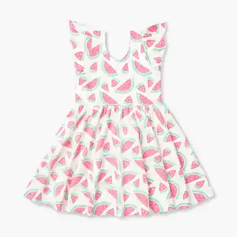 Walmart Monica + Andy Organic Cotton Short Sleeve Dress (Girl's) offer