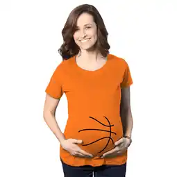 Walmart Maternity Basketball Bump Announcement Funny Pregnancy Gift Tee for Ladies offer