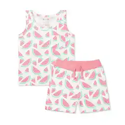 Walmart M+A by Monica + Andy Toddler Organic Cotton Tank Top and Short Outfit Set, Sizes 12M-5T offer