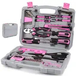 Walmart Pink Tool Set, 149-Piece Basic Home Repair Kit - Small Tool Kit for Women, Ideal for Home and Office offer