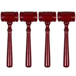 Walmart CYLINDSOME 4Pcs Wooden Judge Hammer Mallet Pounding Tool Creative Beating Gavel Hammer offer