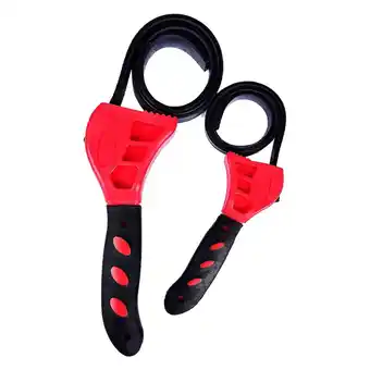 Walmart lanema Home Essential Rubber Strap Wrench Pair Adjustable & Easy to Use Strap Wrenches offer