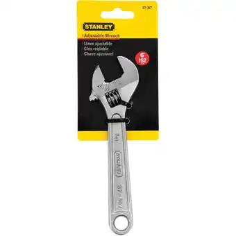 Walmart Stanley Tools Adjustable Wrench, 6 Tool Length offer