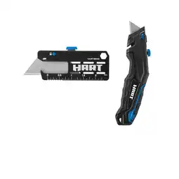 Walmart HART Pro-Grip Retractable Knife + Pocket Utility Knife + 10 Utility Blades offer