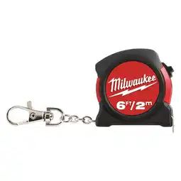 Walmart Milwaukee 48-22-5506C 6 ft / 2 m Keychain Tape Measure Clam offer