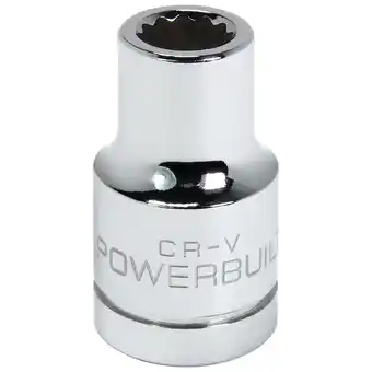 Walmart Powerbuilt 1/2 Inch Drive x 3/8 Inch 12 Point Shallow Socket - 642038 offer