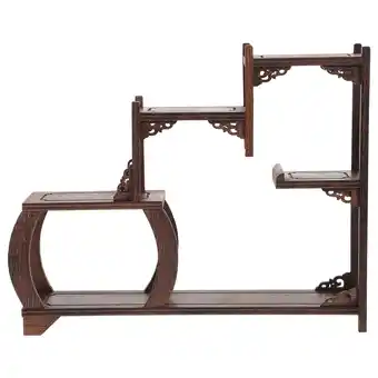 Walmart Wooden Antique Shelf Display Rack Antique Display Stand Home Decor offer